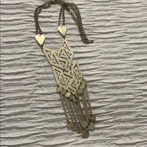 Silver tribal necklace